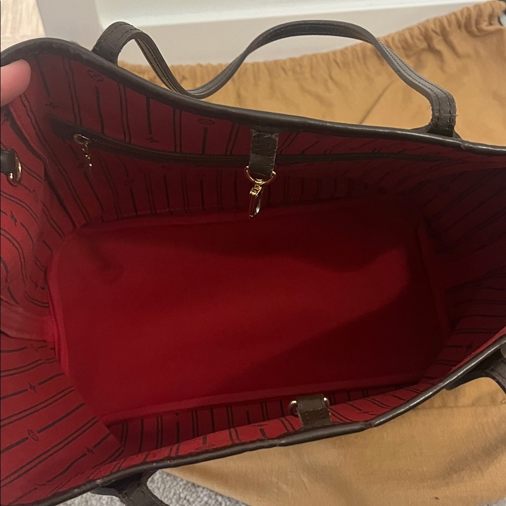 Louis Vuitton Damier Ebene never full MM . With dust bag and COA - Picture 4 of 8